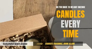 Incense Candles: Relighting Every Time, Necessary?