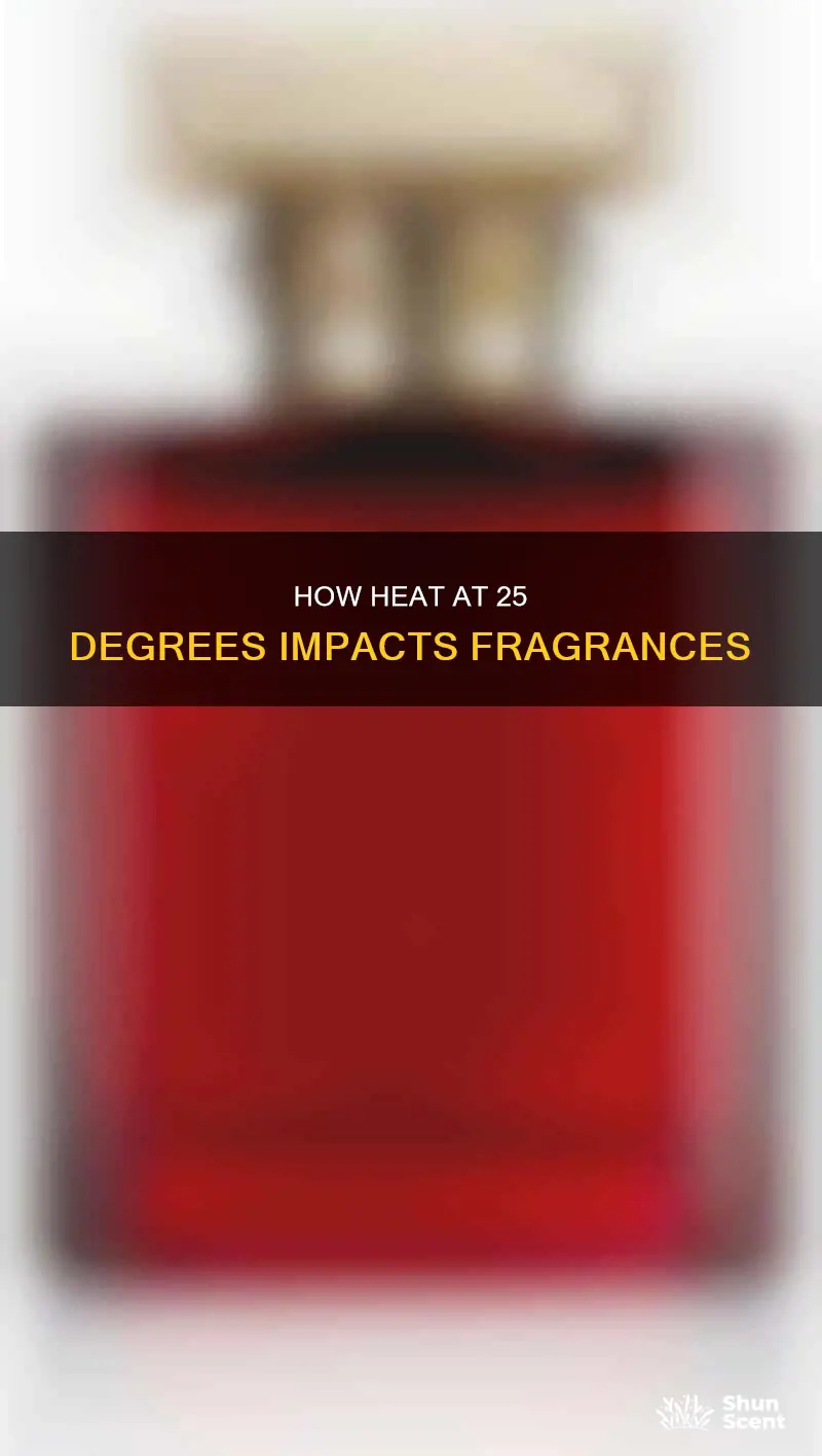 does 25 degree temperature affect fragrances