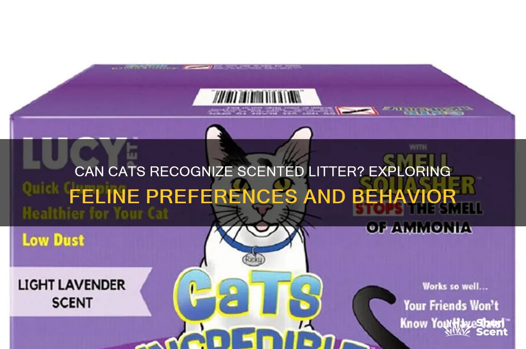 does a cat recognize scented litter