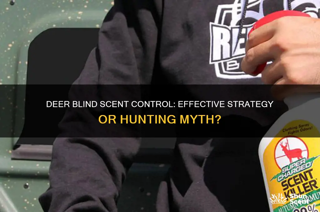 does a deer blind help control scent