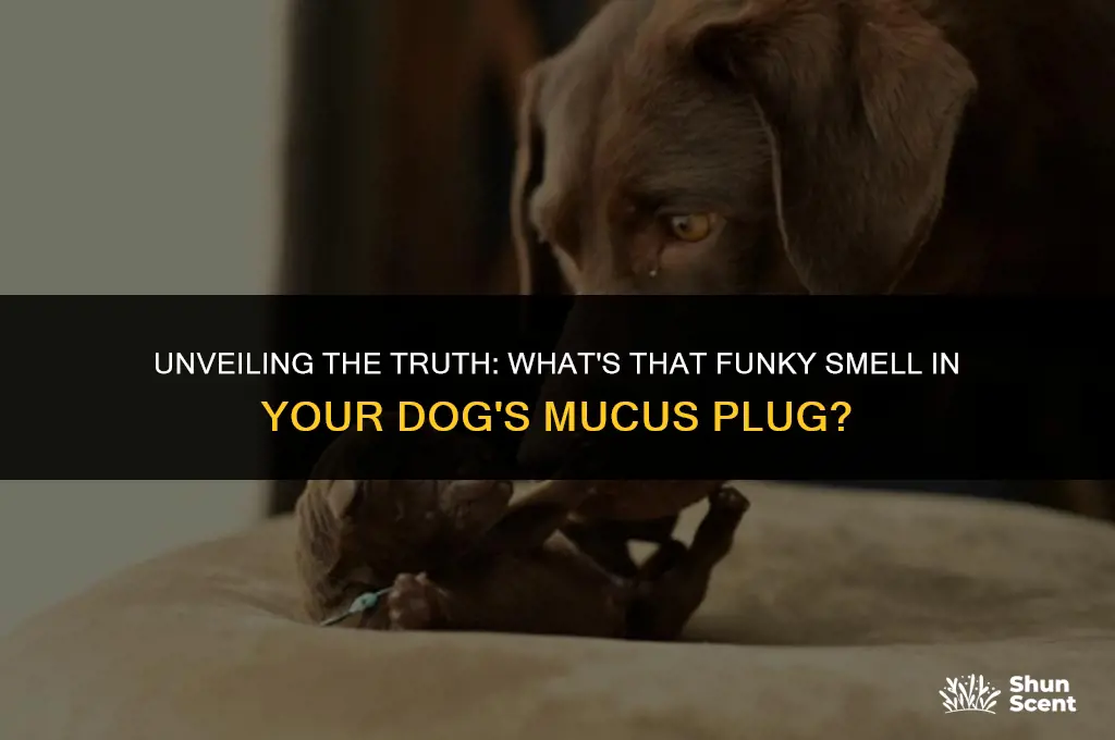 does a dogs mucus plug smell