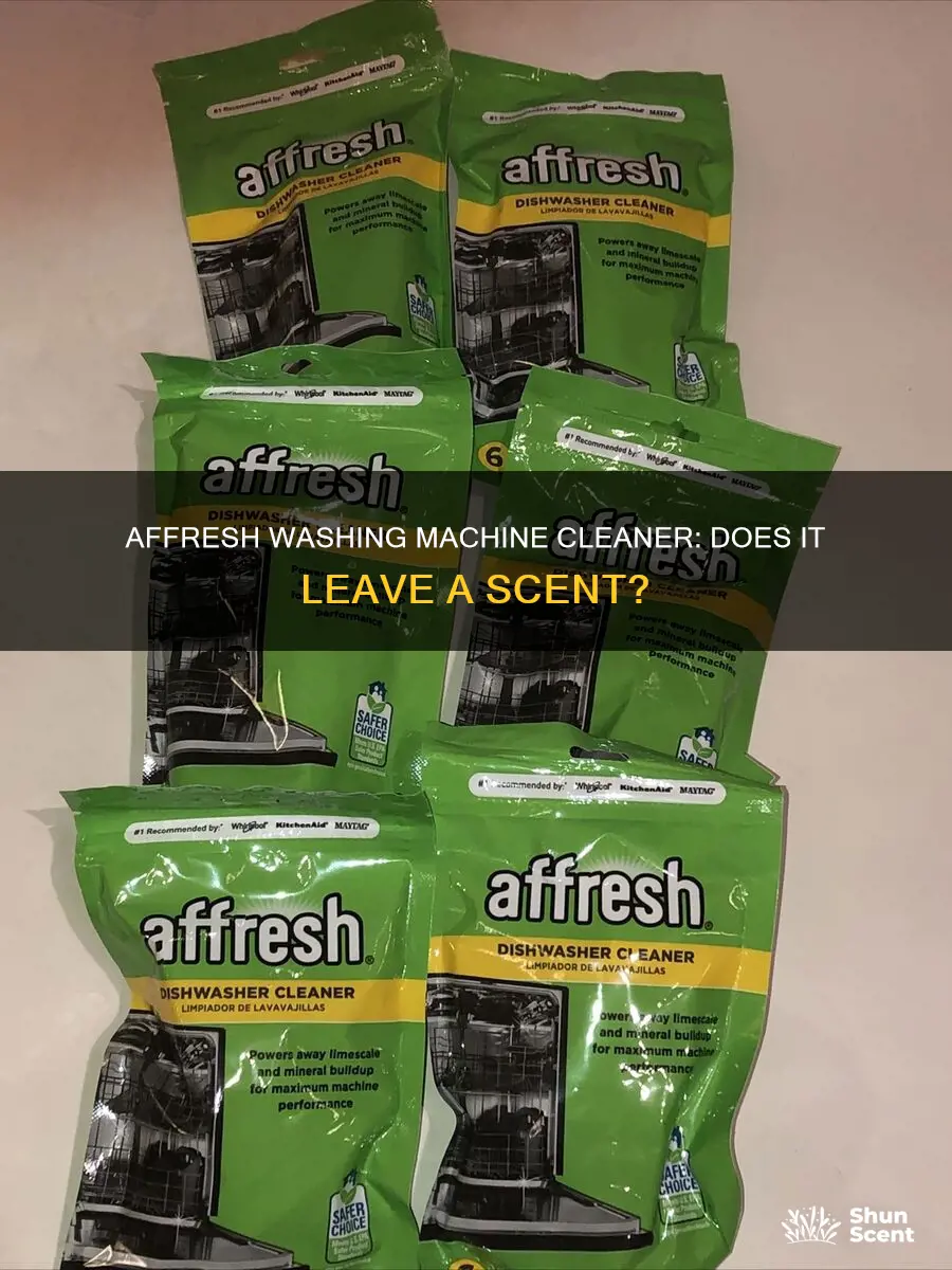 does affresh washing machine cleaner have a fragrance