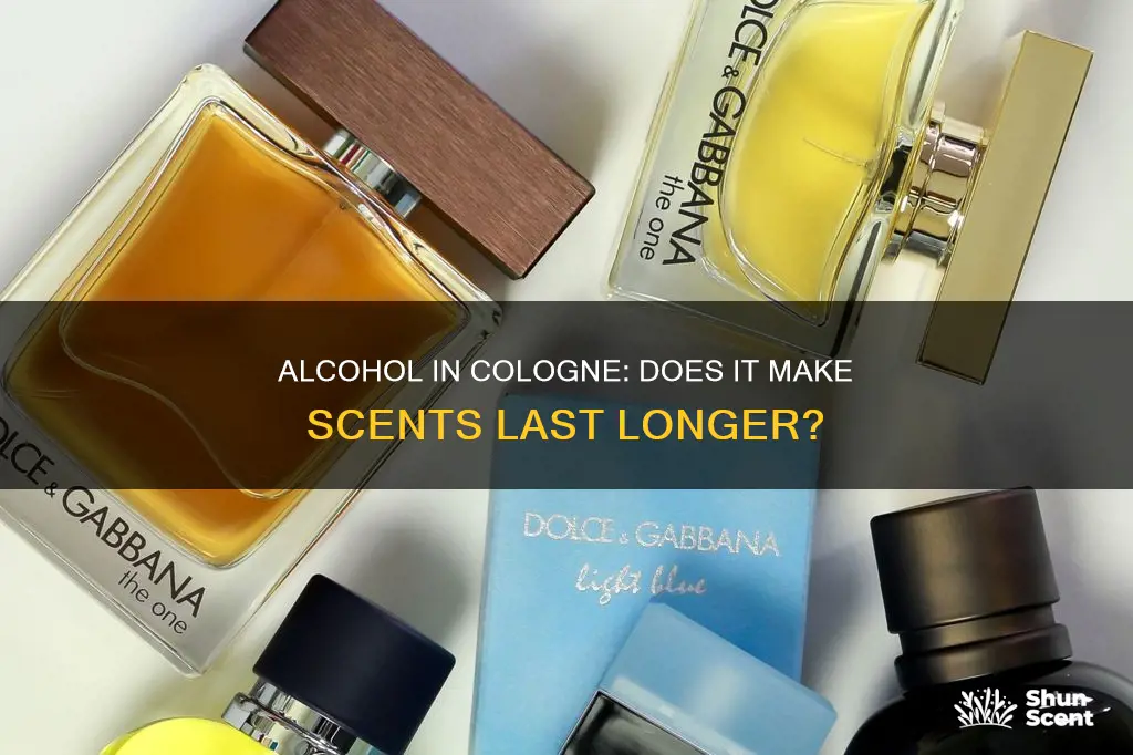 does alcohol in a cologne make the frangrance last longer