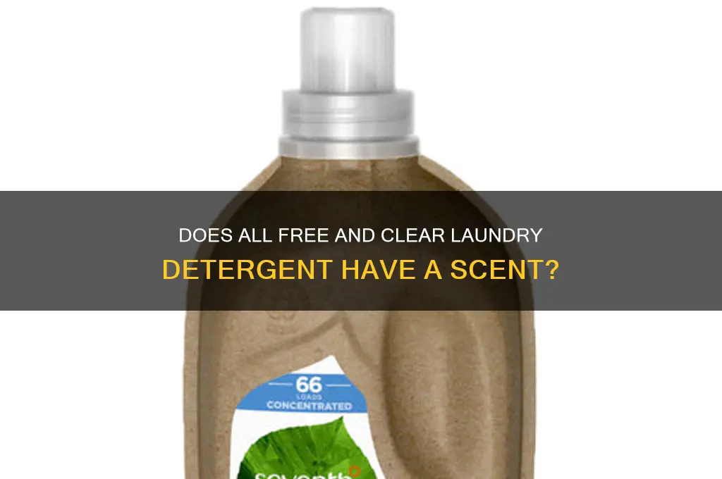 does all free and clear have a scent
