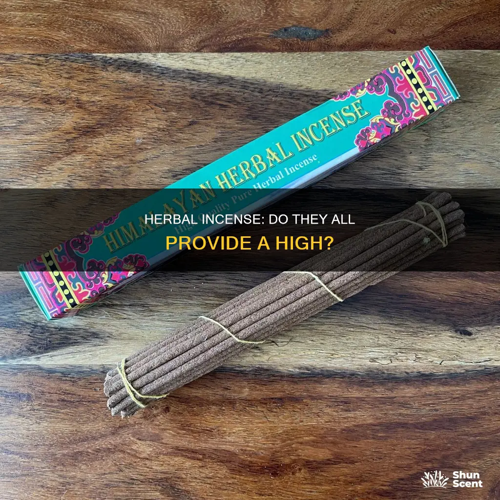 does all herbal incense get you high