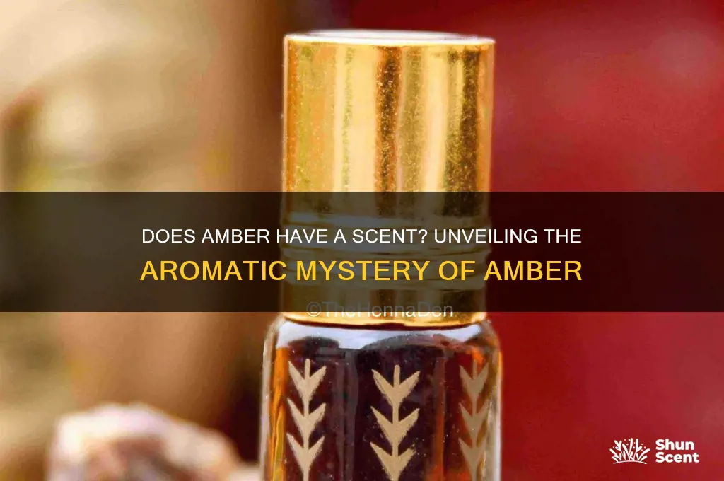 does amber have a scent