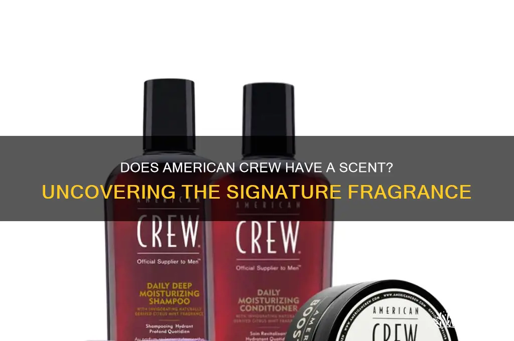 does american crew have a scent