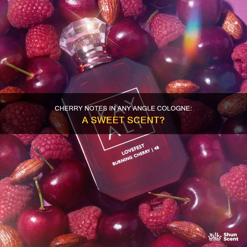 does any angle cologne smell of cherry