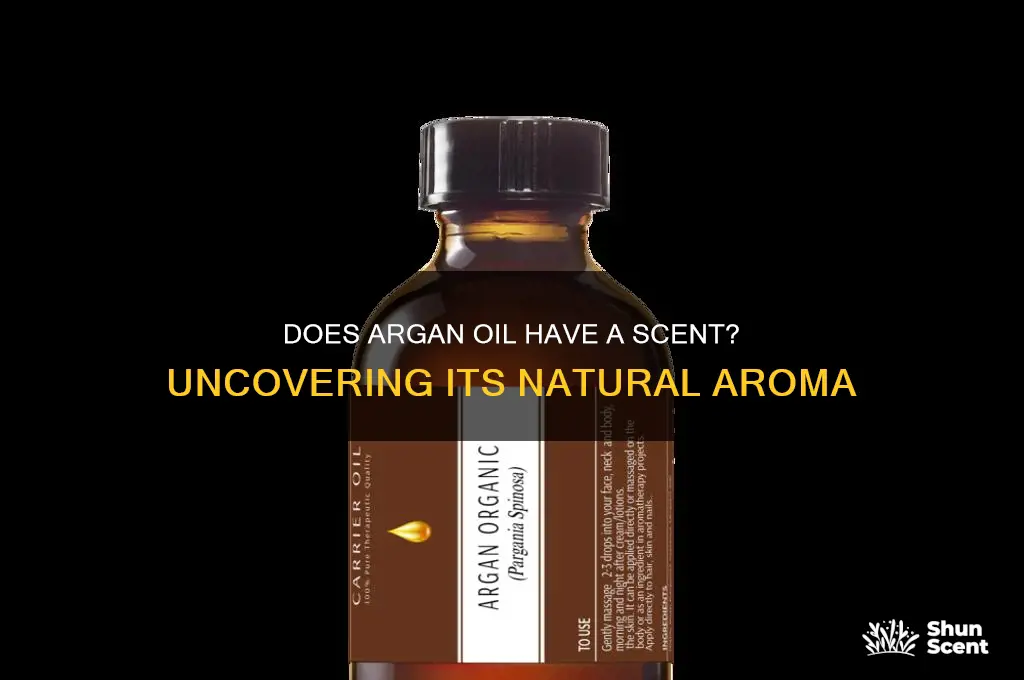 does argan oil have a scent
