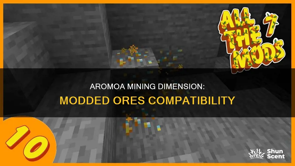 does aromoas mining dimension work with modded ores