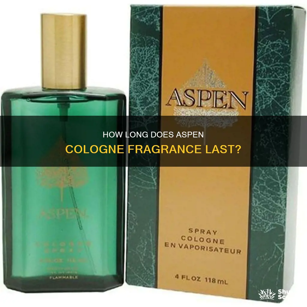 does aspen cologne last long