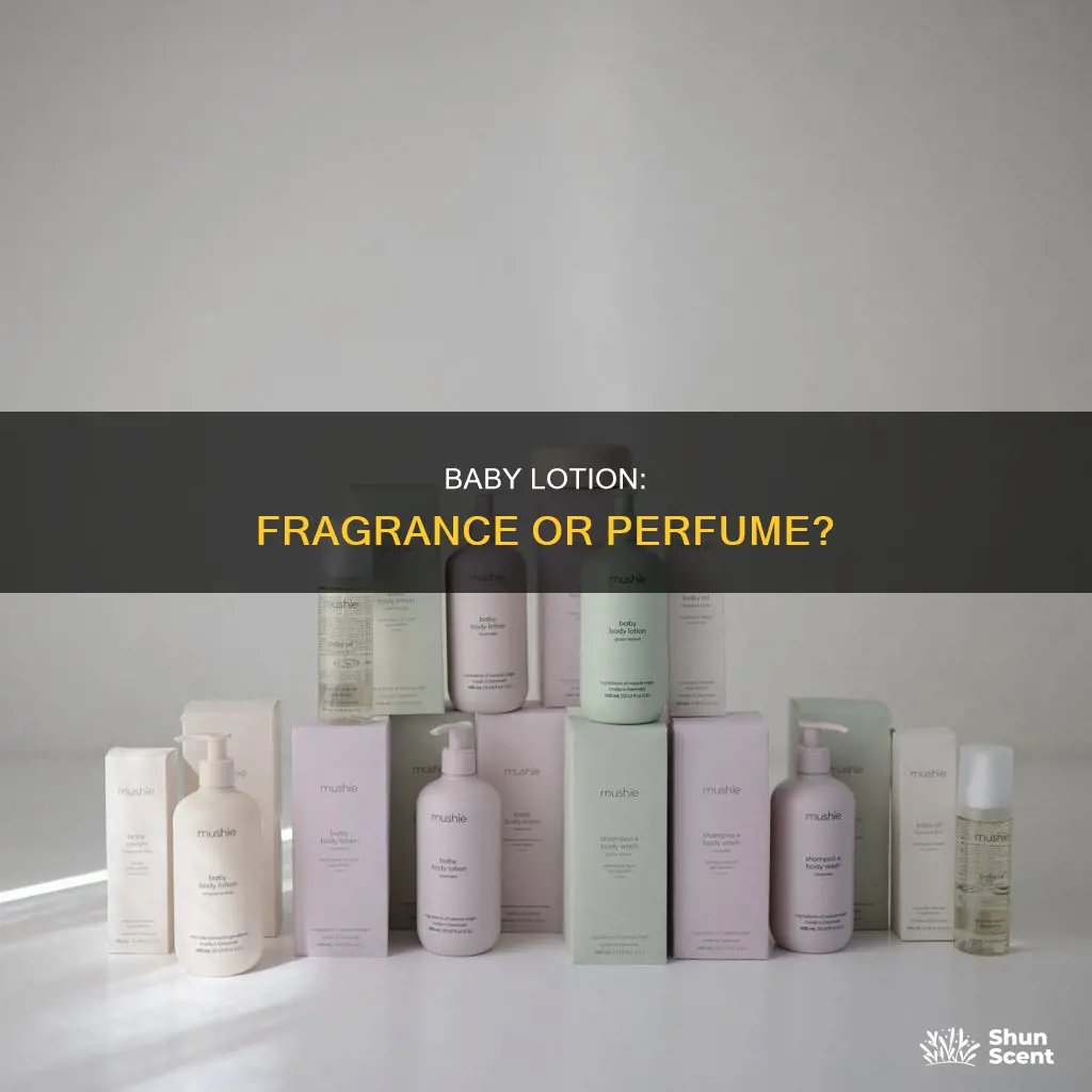 does baby lotion have perfume in it