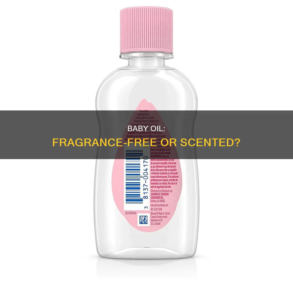 does baby oil contain fragrance