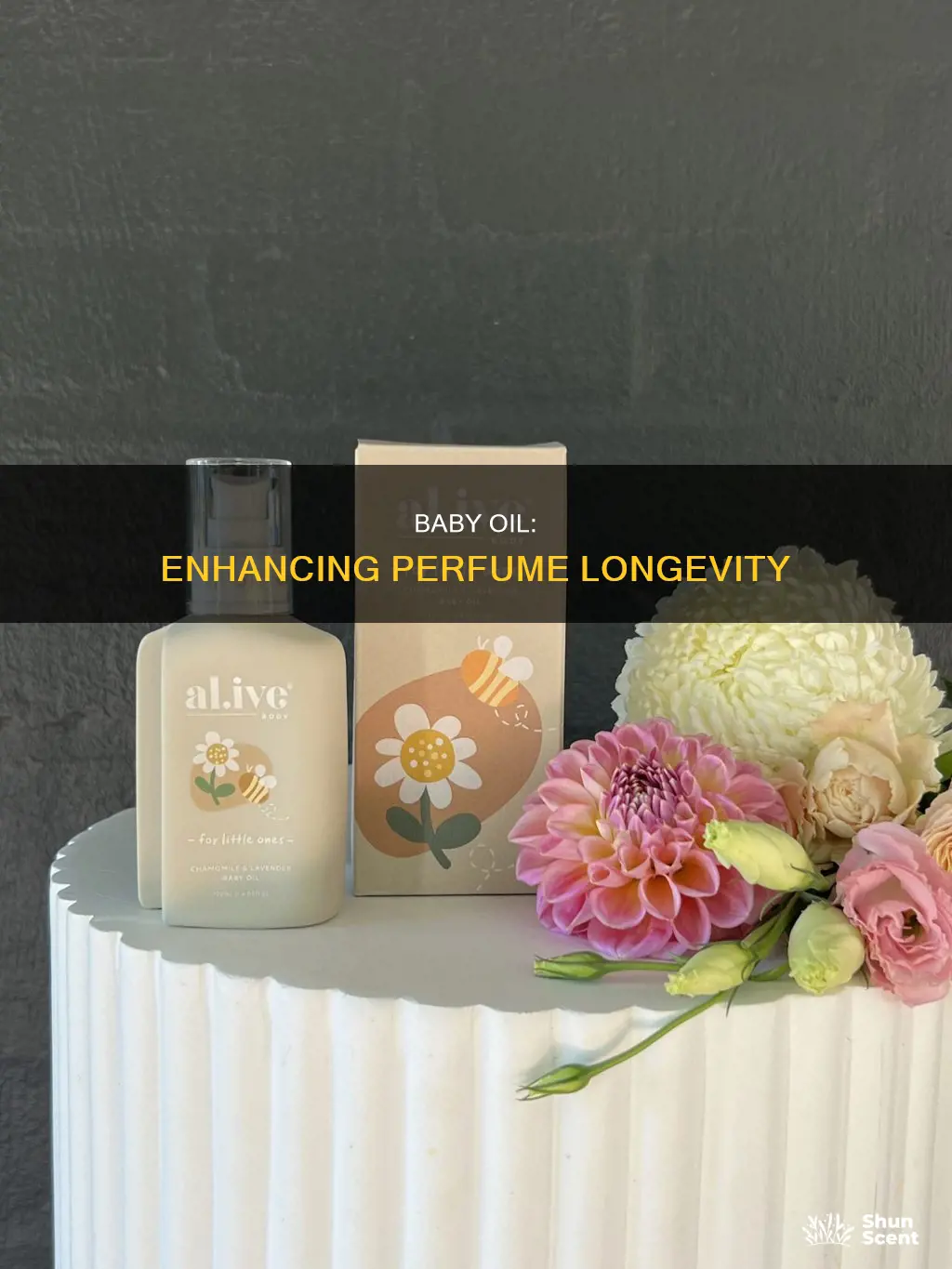 does baby oil help perfume last longer