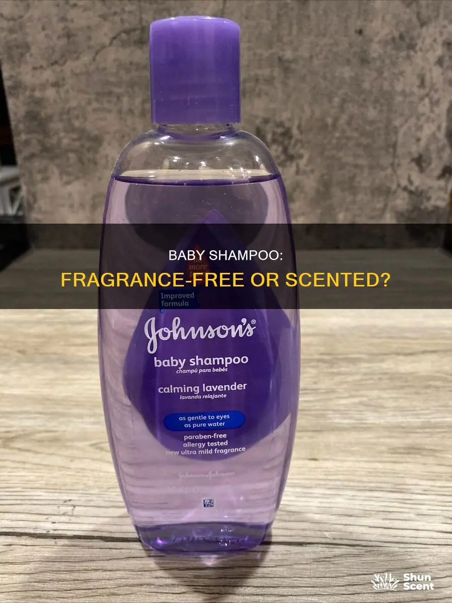 does baby shampoo jave have fragrance