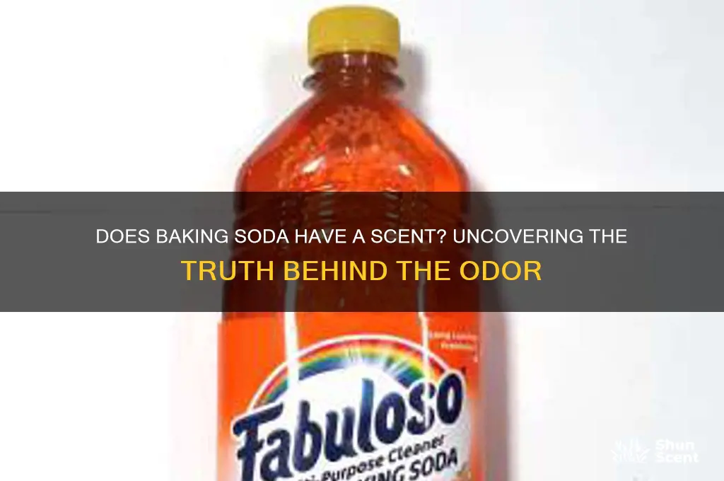 does baking soda have a scent