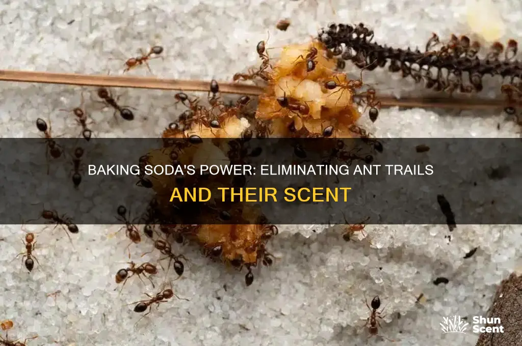 does baking soda kill ant scent