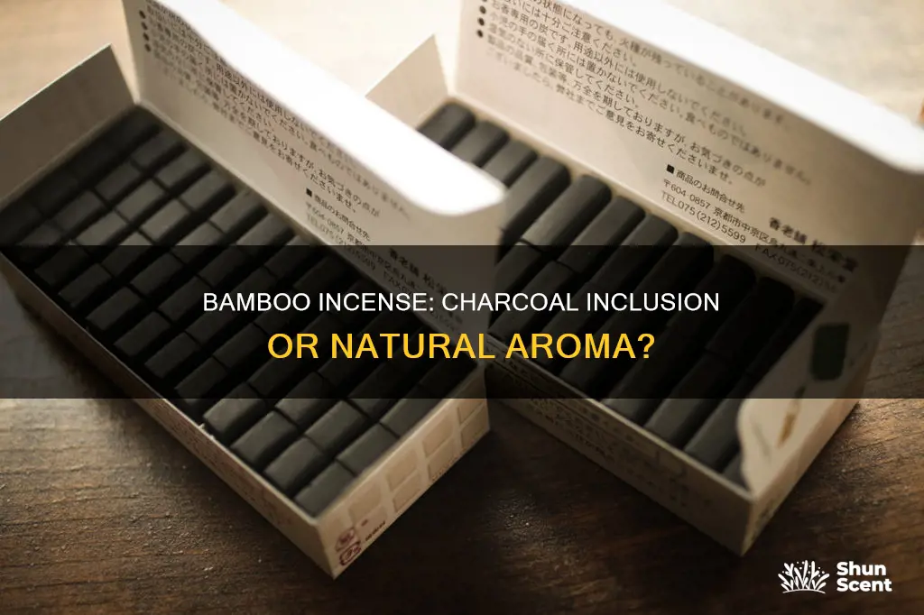 does bamboo incense contain charcoal