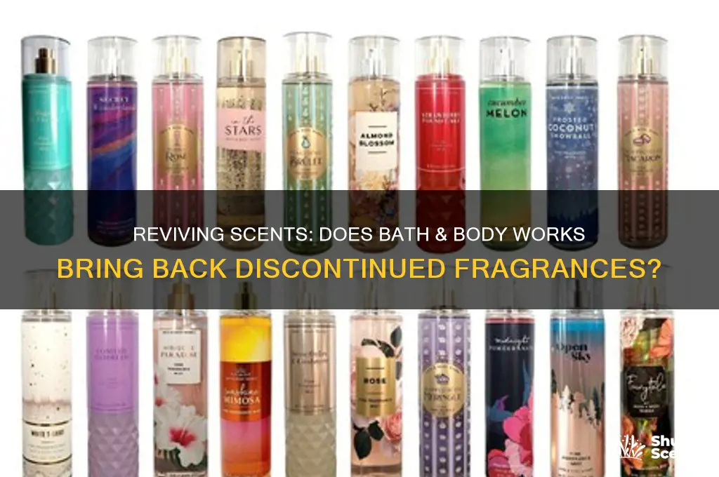 does bath and body works bring back discontinued scents