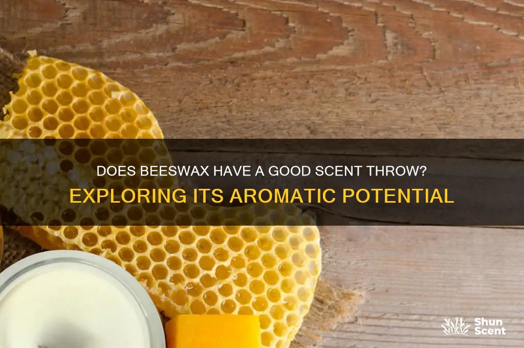 does beeswax have a good scent throw