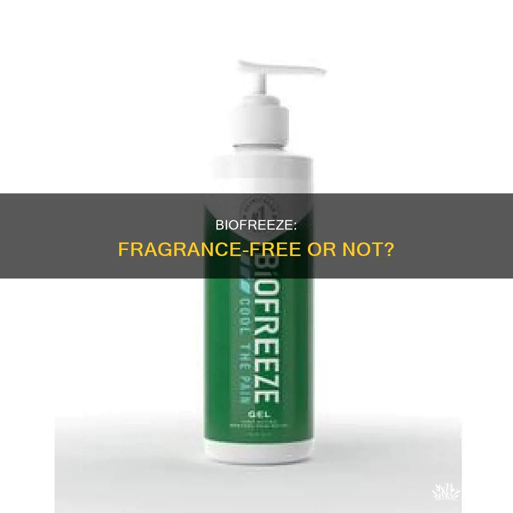 does biofreeze have fragrance