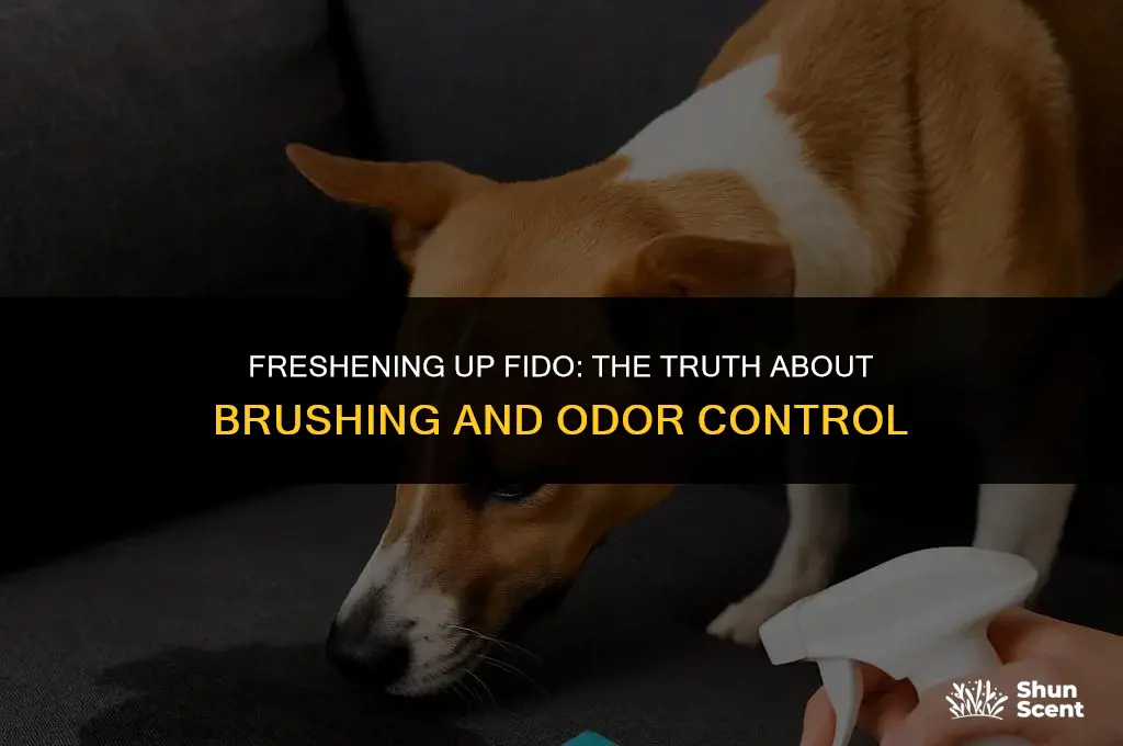 does brushing your dog help with smell