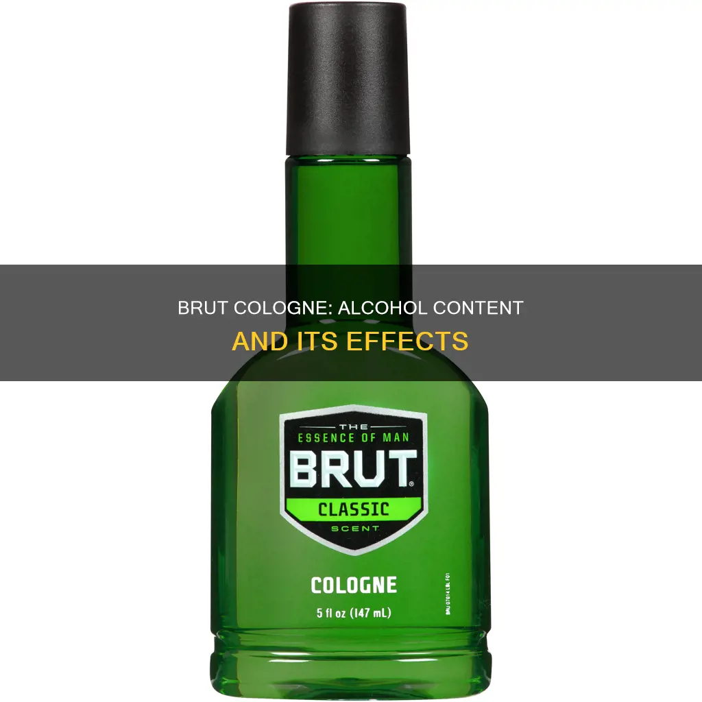 does brut cologne have alcohol