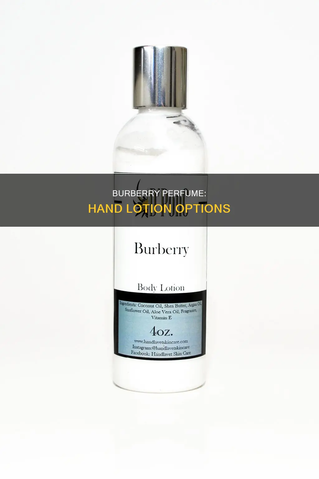 does burberry perfume come in a hand lotion