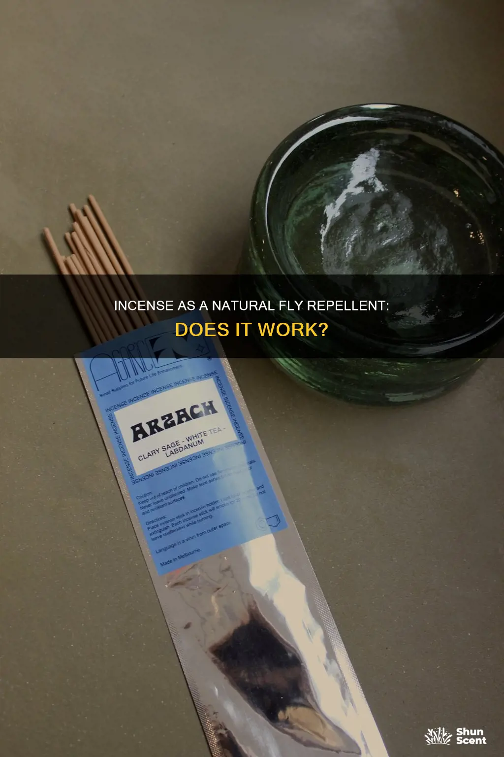does burning incense keep away flies