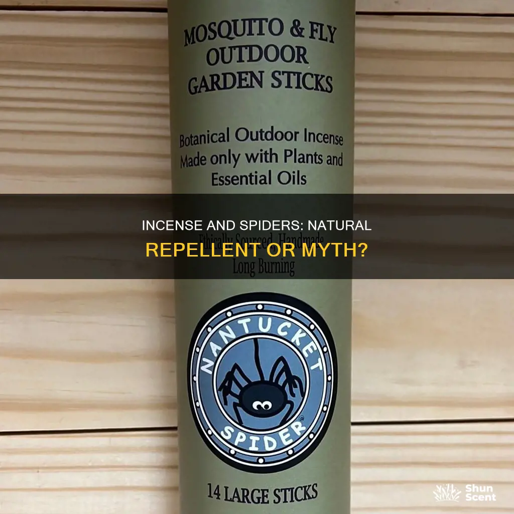 does burning incense keep spiders away