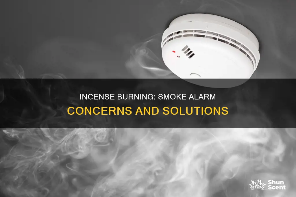 does burning incense set off smoke detector