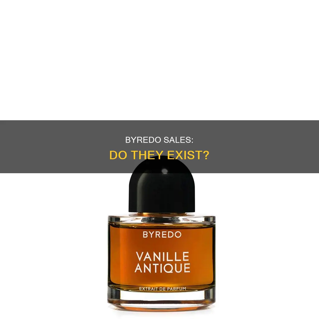 does byredo ever have sales on perfume