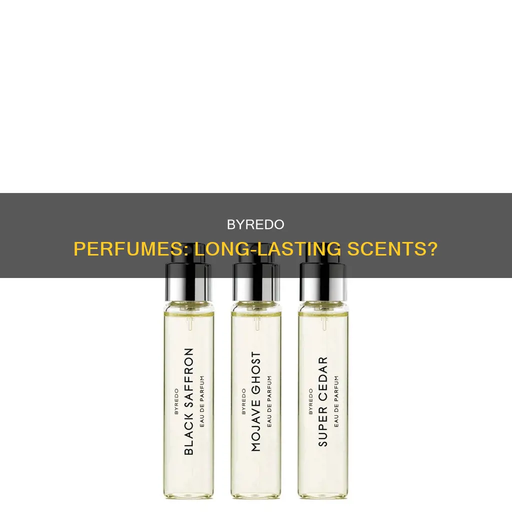 does byredo perfume last