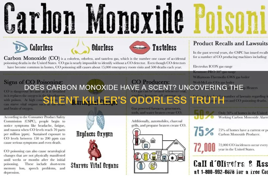 does carbon monoxide have a scent
