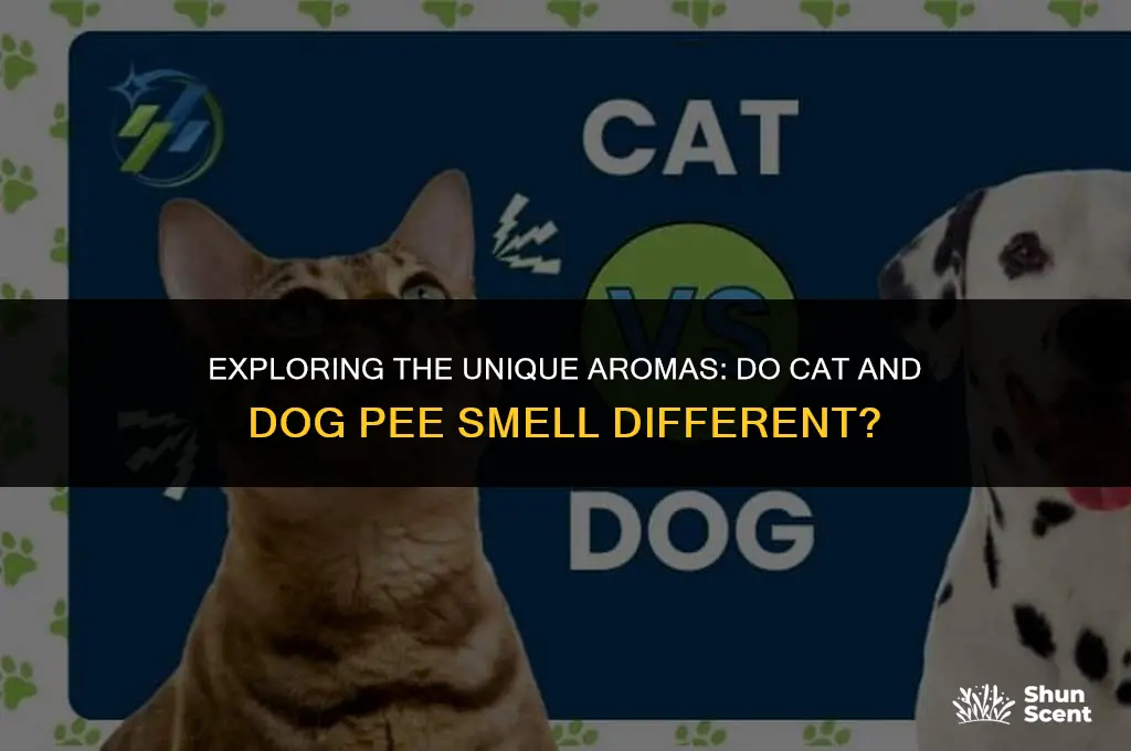 does cat and dog pee smell different