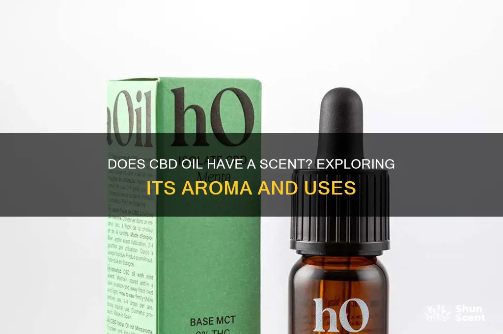 does cbd oil have a scent