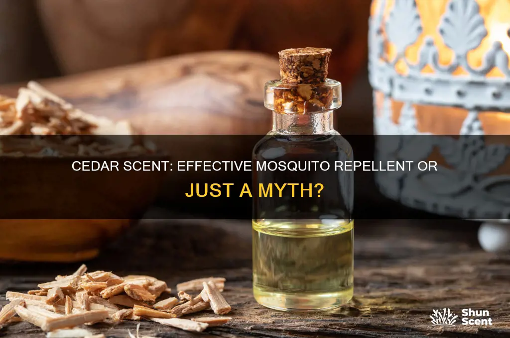 does cedar scent repel mosquitoes
