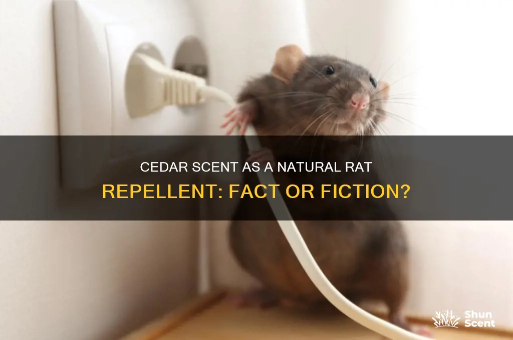 does cedar scent repel rats