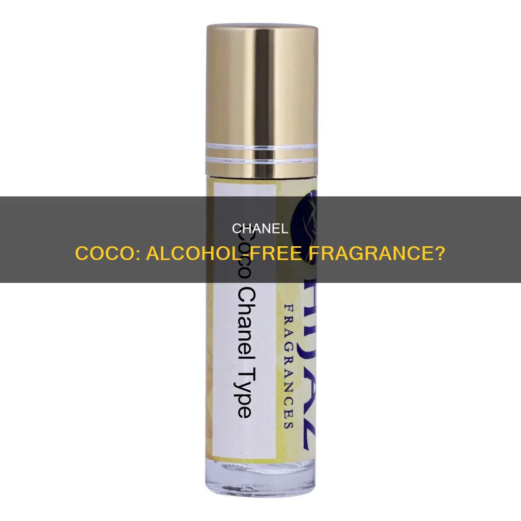 does chanel coco perfume contain alcohol