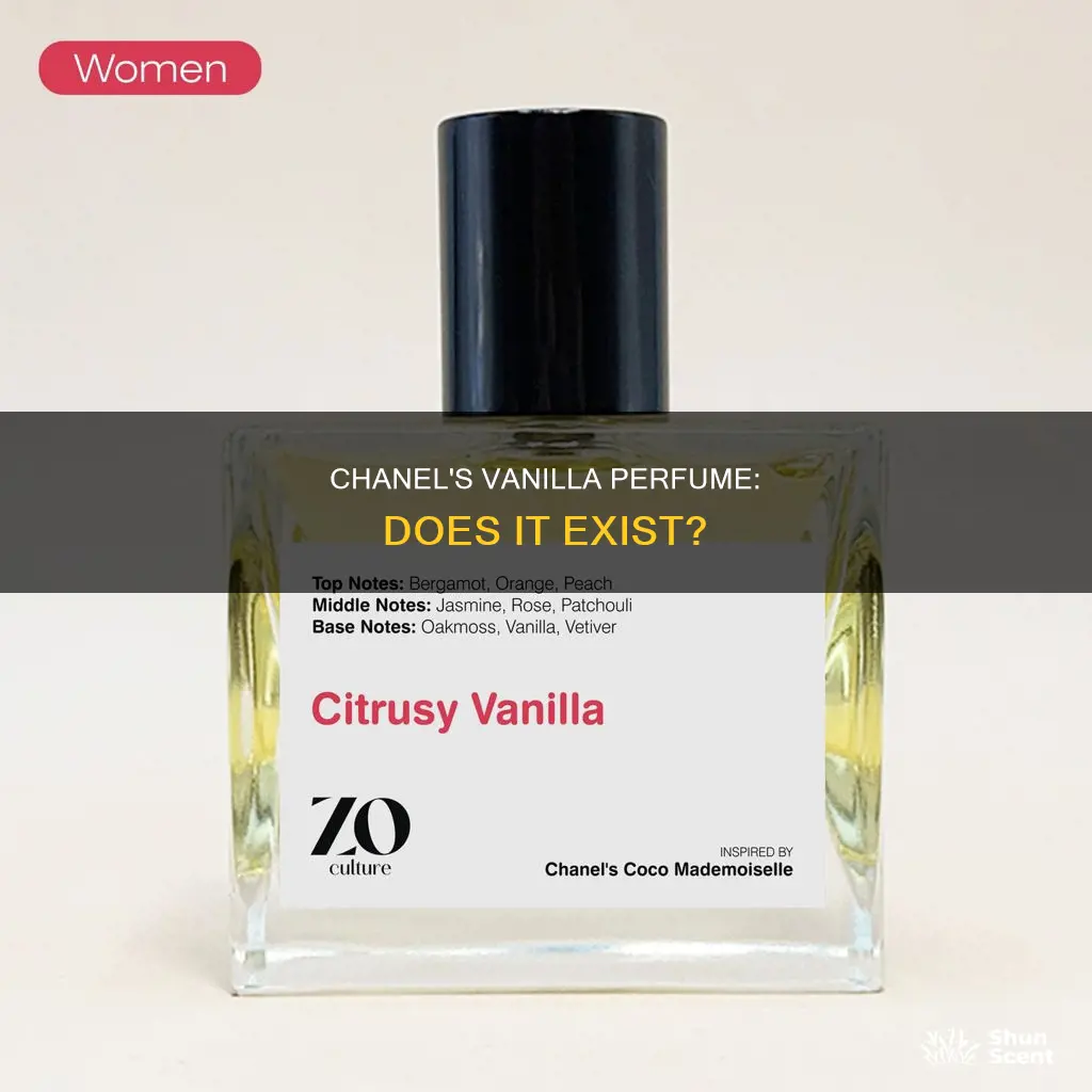 does chanel have a vanilla perfume