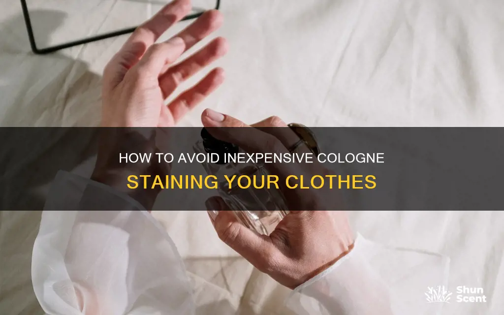 does cheap cologne stain clothes