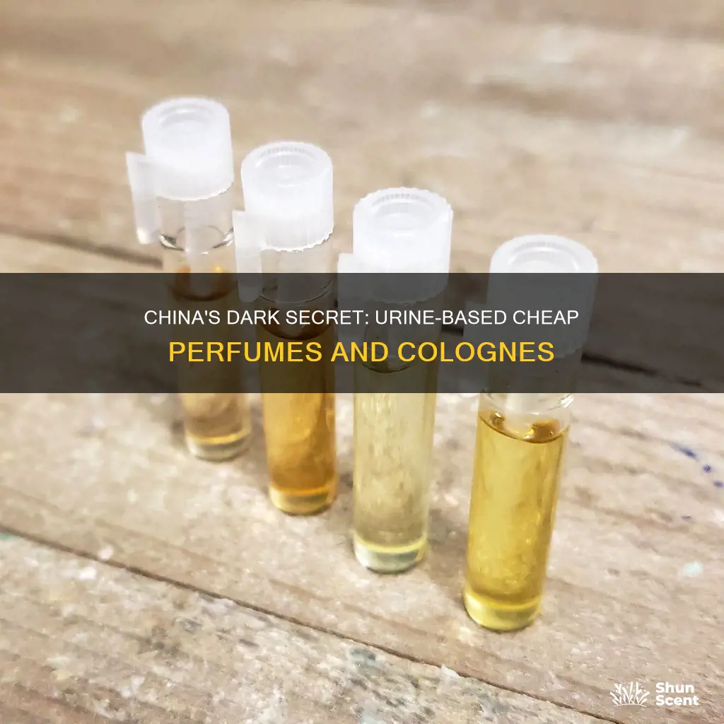 does china use urine to make cheap perfumes and colones