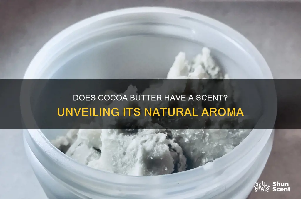 does cocoa butter have a scent