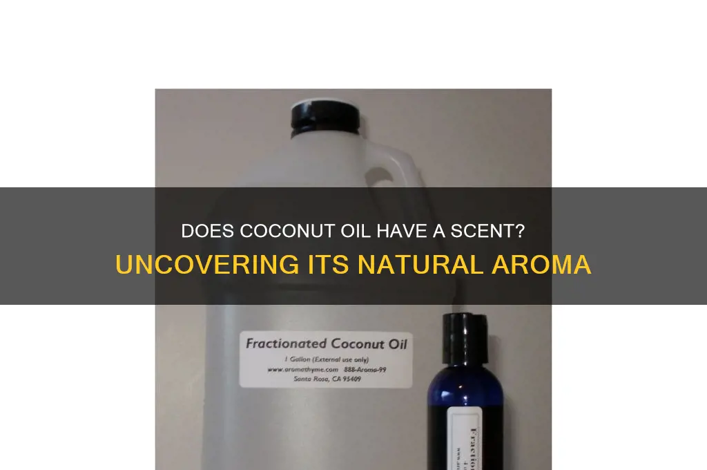 does coconut oil have a scent