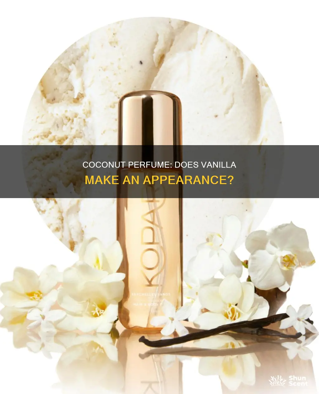 does coconut perfume have vanilla