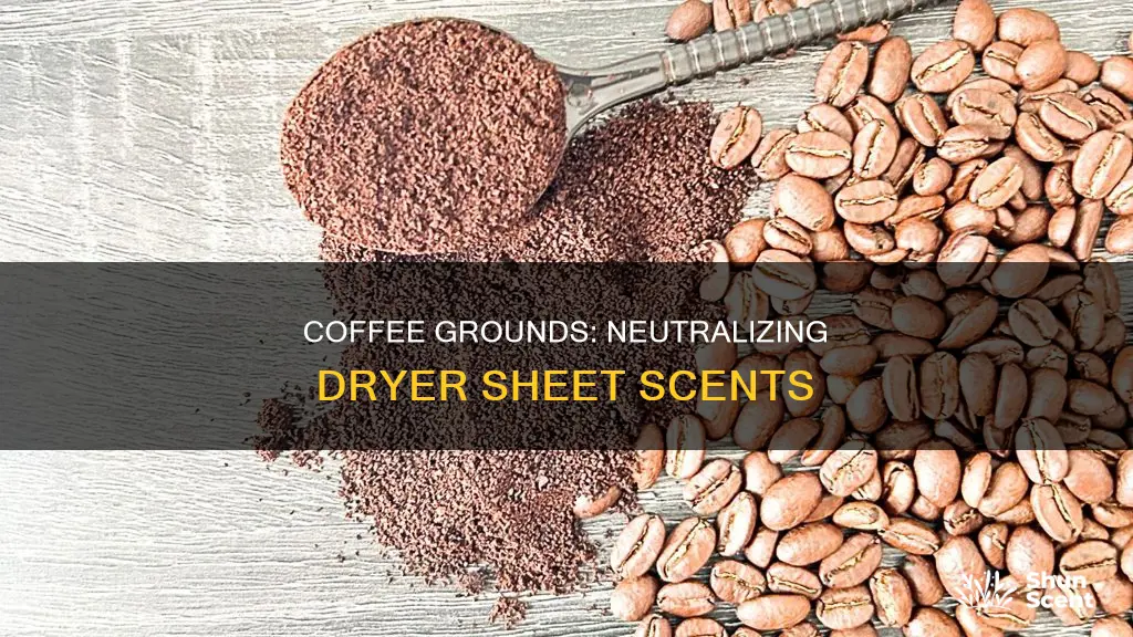 does coffee grounds remove perfume dryer sheet oders