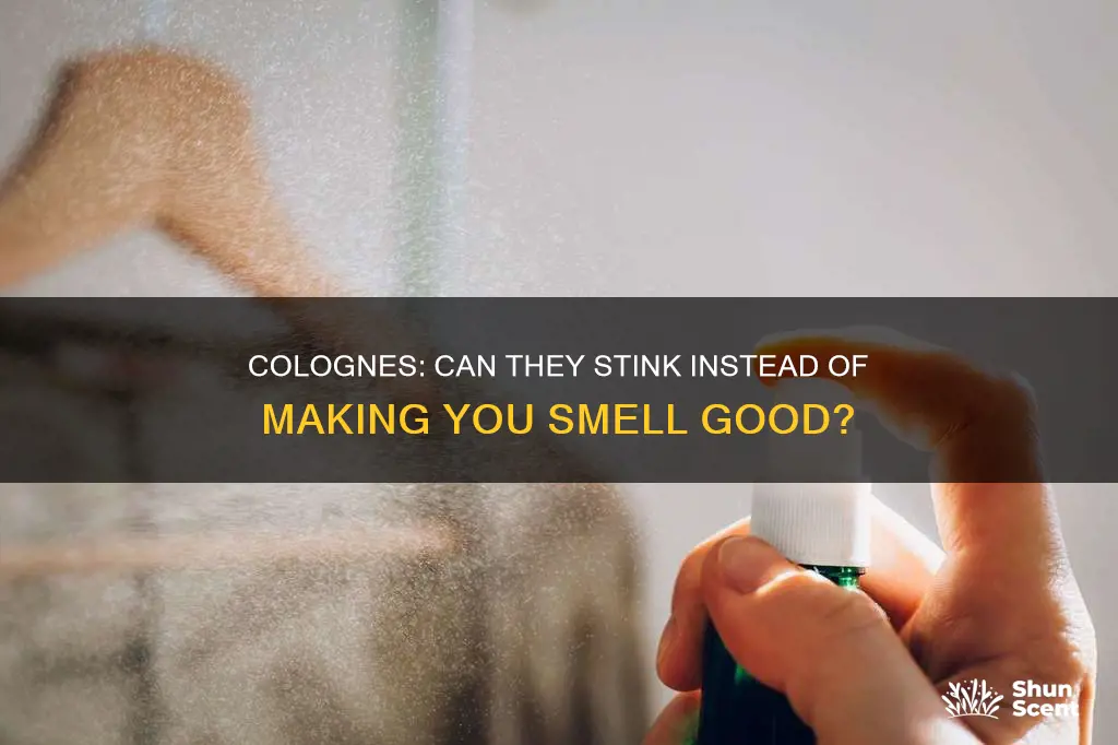 does cologne leave a bad odor