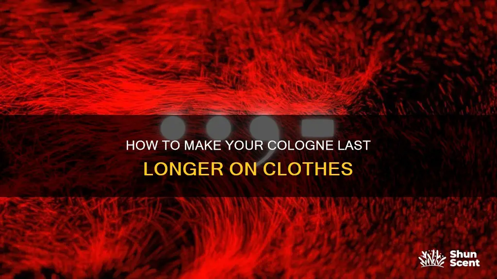 does cologne project on clothes