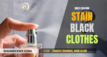 Cologne and Black Clothes: Staining or Safe?