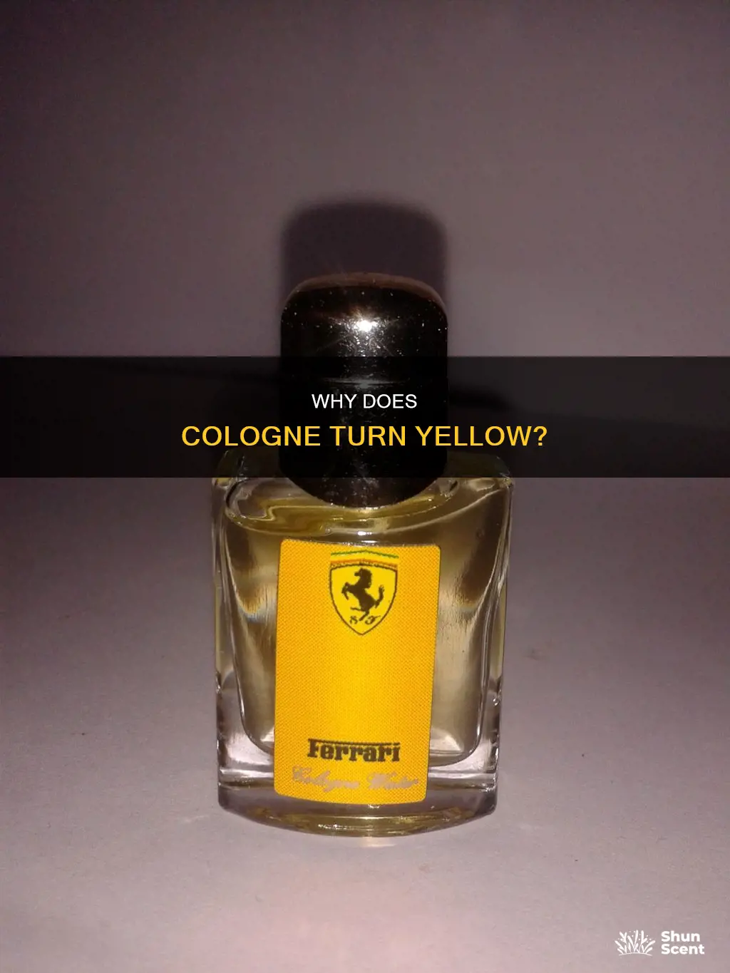 does cologne turn yellow